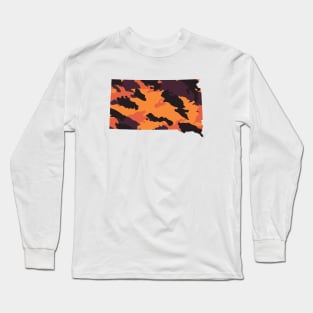 South Dakota Camo Orange Long Sleeve T-Shirt